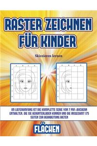 Skizzieren lernen (Raster zeichnen für Kinder - Flächen)