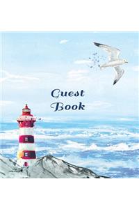 GUEST BOOK FOR VACATION HOME, Visitors Book, Beach House Guest Book, Seaside Retreat Guest Book, Visitor Comments Book.