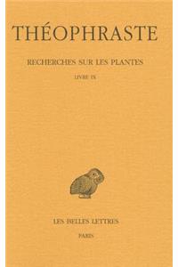 Theophraste, Recherches Sur Les Plantes