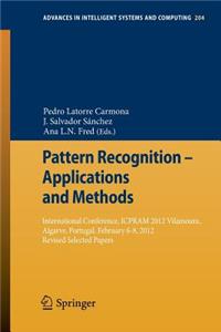 Pattern Recognition - Applications and Methods