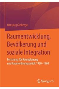 Raumentwicklung, Bevölkerung Und Soziale Integration