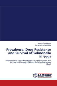 Prevalence, Drug Resistance and Survival of Salmonella in eggs