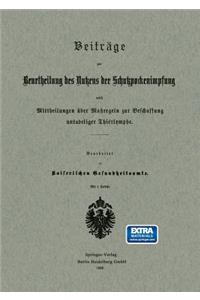 Beiträge zur Beurtheilung des Nutzens der Schutzpockenimpfung nebst Mittheilungen über Maßregeln zur Beschaffung untadeliger Thierlymphe