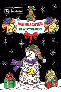 Malbuch für Erwachsene Weihnachten im Winterzauber