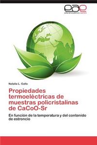 Propiedades termoeléctricas de muestras policristalinas de CaCoO-Sr