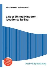 List of United Kingdom Locations