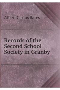 Records of the Second School Society in Granby