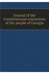 Journal of the Constitutional Convention of the People of Georgia