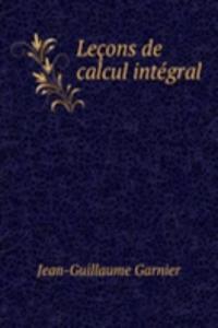 Lecons de calcul integral