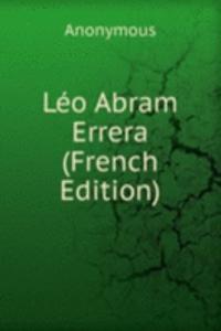 Leo Abram Errera (French Edition)