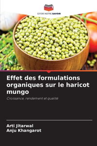 Effet des formulations organiques sur le haricot mungo