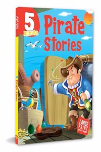 Story Book: 5 Minute Pirate Stories - Large Print Story Book