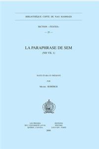 La Paraphrase de Sem (NH VII, 1)