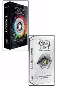The Wild Unknown Animal Spirit Deck and Guidebook + The Wild Unknown Tarot Deck and Guidebook (Official Keepsake Box Set) - (Combo OF Two)