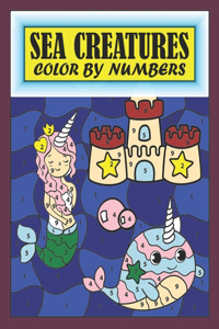 Sea Creatures Color By Numbers
