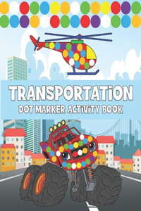 Transportation Dot Marker Activity Book