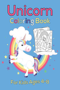 Unicorn Coloring Book for Kids Ages 4-8