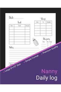 Nanny Daily Log