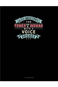 Never Underestimate The Power Of A Woman With A Voice Degree