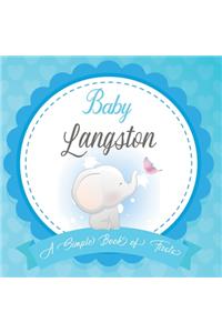 Baby Langston A Simple Book of Firsts