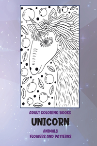 Adult Coloring Books Flowers and Patterns - Animals - Unicorn