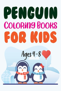 Penguin Coloring Books For Kids Ages 4-8