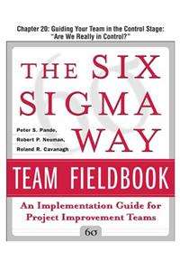 The Six SIGMA Way Team Fieldbook, Chapter 20 - Guiding Your Team in the Control Stage 