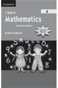 I Did It' Mathematics Teacher's Manual 4