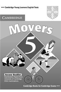 Cambridge Young Learners English Tests Movers 5 Answer Booklet: Examination Papers from the University of Cambridge ESOL Examinations