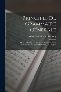 Principes De Grammaire Générale