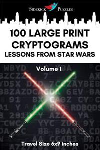 100 Large Print Cryptograms