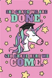 3rd Grade We Are Done. 4th Grade Here We Come.