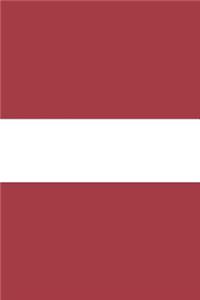Latvia Flag Notebook - Latvian Flag Book - Latvia Travel Journal