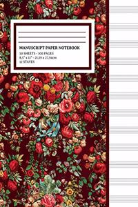 Manuscript Paper Notebook