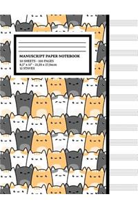 Manuscript Paper Notebook