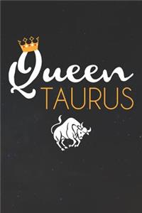 Taurus Notebook 'Queen Taurus' - Zodiac Diary - Horoscope Journal - Taurus Gifts for Her