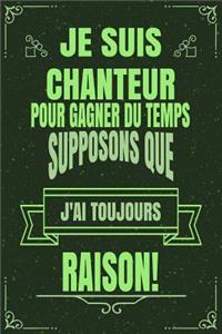 Je Suis Chanteur Pour Gagner Du Temps Supposons Que j'Ai Toujours Raison!