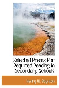 Selected Poems for Required Reading in Secondary Schools