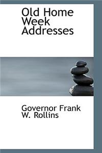 Old Home Week Addresses