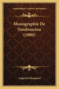 Monographie De Tombouctou (1900)