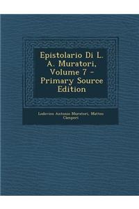Epistolario Di L. A. Muratori, Volume 7
