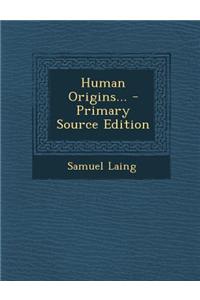 Human Origins...