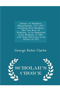 History of Needham, Massachusetts, 1711-1911