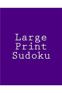 Large Print Sudoku