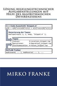 LÃ¶sung Regelungstechnischer Aufgabenstellungen Mit Hilfe Des Algorithmischen Differenzierens