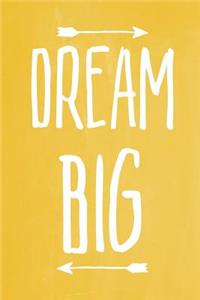 Pastel Chalkboard Journal - Dream Big (Yellow)