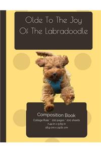 Labradoodle Joy Composition Notebook