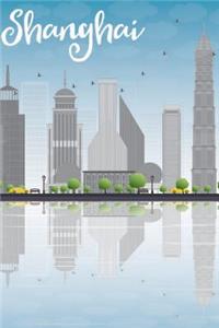Shanghai Skyline Notebook & Journal. Productivity Work Planner & Idea Notepad