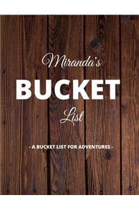 Miranda's Bucket List