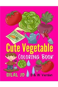 Cue Vegetable Coloring Book